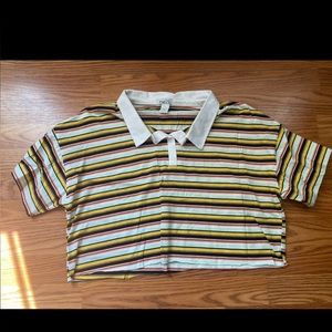 Collared Crop Top, Never Worn